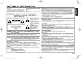 Sharp LC60C6500U LC60C7500U LC60LE650U TV Operating Manual