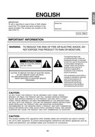 Sharp LD26SH1U TV Operating Manual