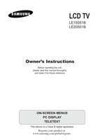 Samsung LE15S51B LE20S51B TV Operating Manual