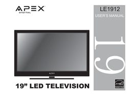 Apex LE1912 TV Operating Manual