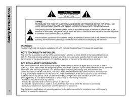 Apex LE1912 TV Operating Manual