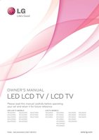 LG 19LE5300-UE 22LE5500-UA 26LE5500-UA TV Operating Manual