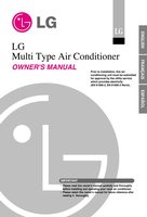 LG LMU240HE Air Conditioner Unit Operating Manual