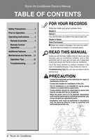 LG LMU240HE Air Conditioner Unit Operating Manual