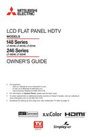 Mitsubishi LT40148 LT46148 LT46246 TV Operating Manual