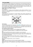 JVC LT17D50BKOM TV Operating Manual