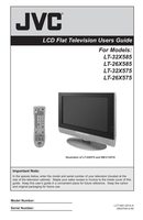 JVC AV30W575 AV30W585 LT26X575 TV Operating Manual