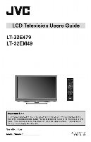 JVC CXNV1500 LT32E479 TV Operating Manual