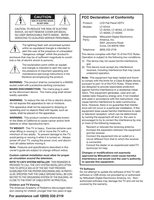 Mitsubishi LT40164 LT46164 LT55154 TV Operating Manual