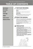 LG LW6016RY6 Air Conditioner Unit Operating Manual