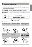 LG LW6016RY6 Air Conditioner Unit Operating Manual