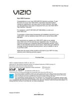 Vizio M221NV TV Operating Manual