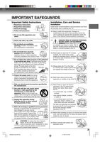 Toshiba DCSB2 MD14F12 MD20F12 TV/DVD Combo Operating Manual