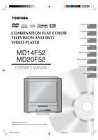 Toshiba DCSB2 MD14F12 MD14F52 TV/DVD Combo Operating Manual