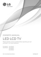 LG 32LM5800 42LM5800 47LM4600 TV Operating Manual