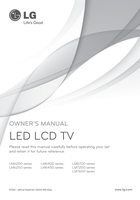 LG 32LS5700 42LM6200 42LS5700 TV Operating Manual