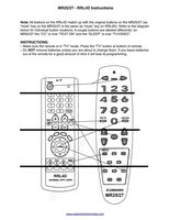 Mitsubishi MR25/27 DiagramOM Universal Remote Control Operating Manual