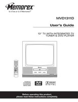 Memorex MVD1311D TV/DVD Combo Operating Manual