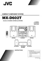 JVC MXD602T Audio System Operating Manual