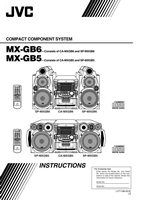 JVC MXGB5 MXGB6 SPMXGB5 Audio System Operating Manual