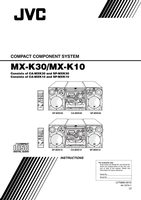 JVC MXK10 MXK30 Audio System Operating Manual