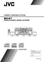 JVC MXK1 MXK3 MXK7 Audio System Operating Manual