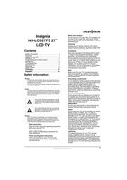 Insignia NSLCD27FS NSLCD32FS TV Operating Manual