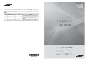 Samsung PN50A530OM TV Operating Manual