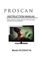 RCA PLCD3271A PLCD3271AB TV Operating Manual