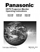 Panasonic PT47WX42 PT47WX52 PT53WX42 TV Operating Manual