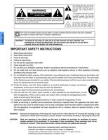 Panasonic PT50DL54 PT60DL54 TV Operating Manual