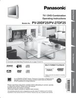 Panasonic PV20DF25 PV27DF25 TV/DVD Combo Operating Manual