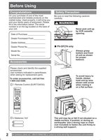 Panasonic PVDF204 PVDF274 TV/VCR/DVD Combo Operating Manual