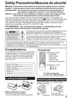 Panasonic PVQ1312 PVQ2012 PVQ2512 TV/VCR Combo Operating Manual