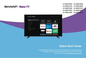 Sharp LC58Q7330U TV Operating Manual