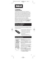 RCA RCU403 and CodesOM Universal Remote Control Operating Manual