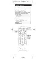 RCA RCU404 Series & CodesOM Universal Remote Control Operating Manual