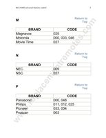 RCA RCU430 with Codes Universal Remote Control Operating Manual