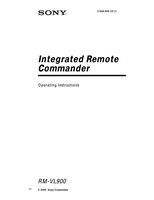 Sony RMVL900 & CodesOM Universal Remote Control Operating Manual