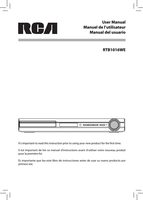 RCA RTB1016WEOM DVD Player Operating Manual