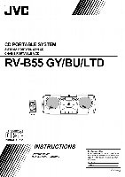 JVC RVB55 RVB55BU RVB55GY Audio System Operating Manual