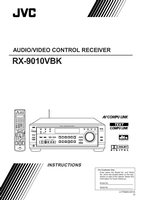 JVC RX9010VBK Audio/Video Receiver Operating Manual