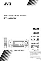 JVC RX1024VBK RX1024VBKJ Audio System Operating Manual