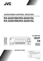 JVC RX5030VBK RX5032VSL RX6030VBK Audio/Video Receiver Operating Manual