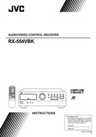 JVC RX554V Audio System Operating Manual