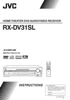 JVC RXDV31SL Audio/Video Receiver Operating Manual