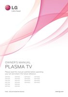 LG 42PT350 TV Operating Manual