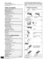 Technics SADA10 SADA8 Audio/Video Receiver Operating Manual