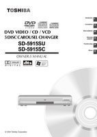 Toshiba SD5915 SD5915sc SD5915su TV/DVD Combo Operating Manual