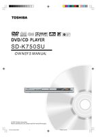 Toshiba SDK750 SDK750SU DVD Player Operating Manual